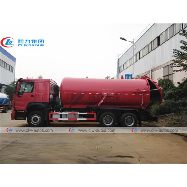 5000 Gallons Howo 336HP sewer cleaning truck With Moro Kaiser Pump