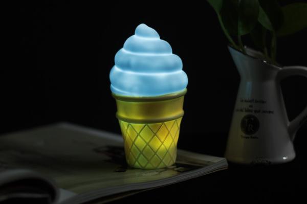 New Arrivals Colorful Icecream Shaped Small LED Night Light House Decorative Icecream Lamp