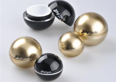 Bottle Neck Revolved Around Golden Edge Empty Plastic Jars With Lids 72mm