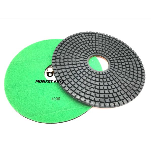 2 - 17 Inch Wet Resin Diamond Polishing Pads for Concrete and Terrazzo Floors