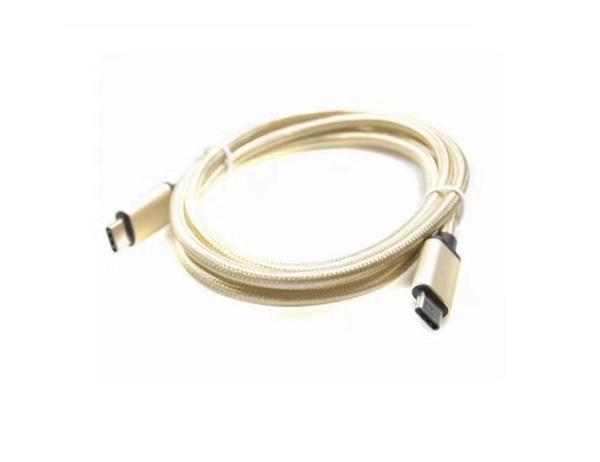 1M USB 3.1 Type C To Type C Cable Nylon Braided Quick Charge For Computer