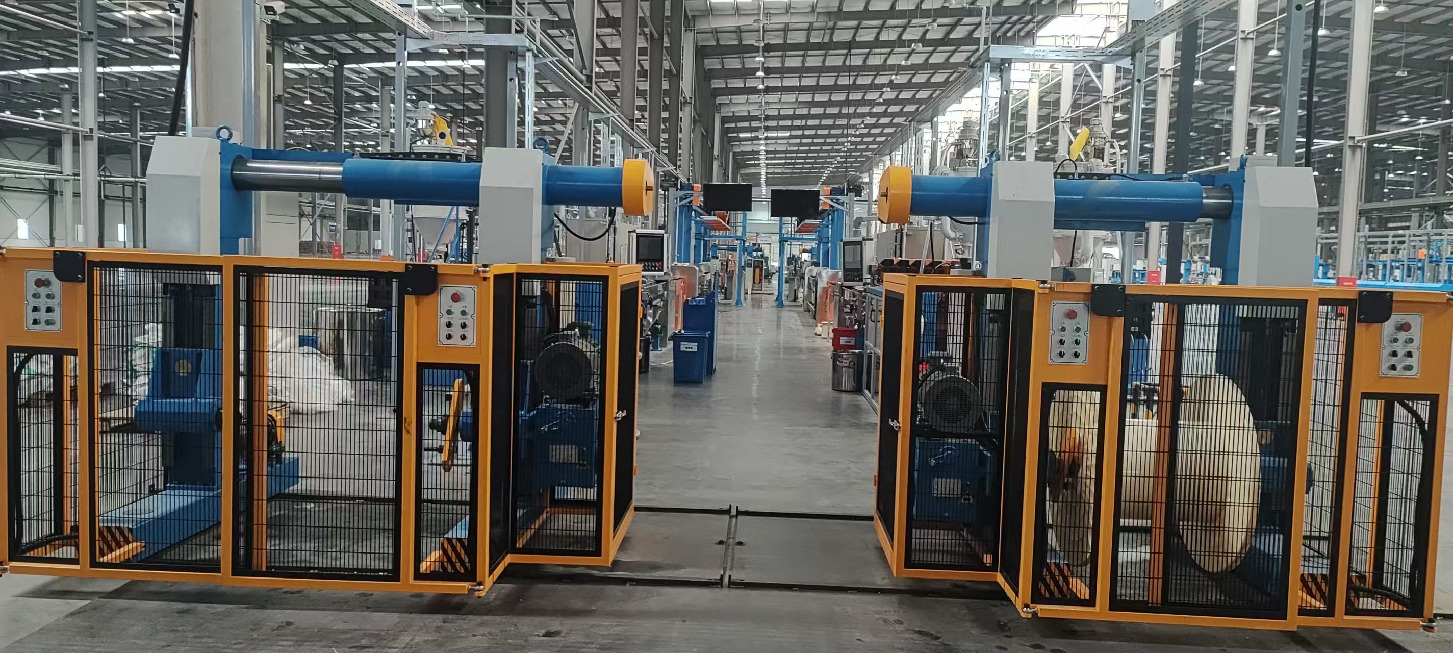 Gantry Type Powered Pay-off Machine with SIMATIC S7-1200 PLC Control System for High Load Capacity Cable Extrusion