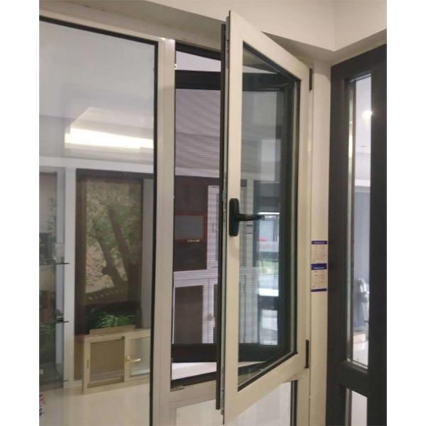 Latest Design Double Glazed Aluminum Casement Windows With Stainless Steel Screen Netting