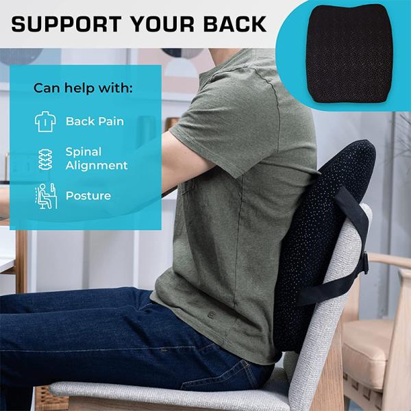 Relieve Back Pain and Improve Posture with Our Lumbar Pillow Back Support Cushion