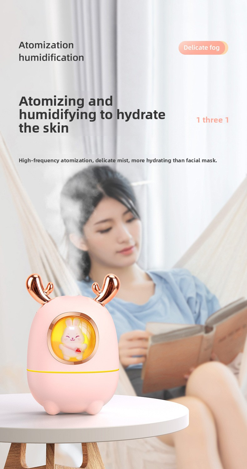 Custom Brand Compact Ultrasonic Silent Air Humidifier USB Powered For Home Or Office