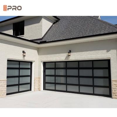 Custom Security Aluminum Garage Door Glass Garage Door Panel Automatic Roller Shutter