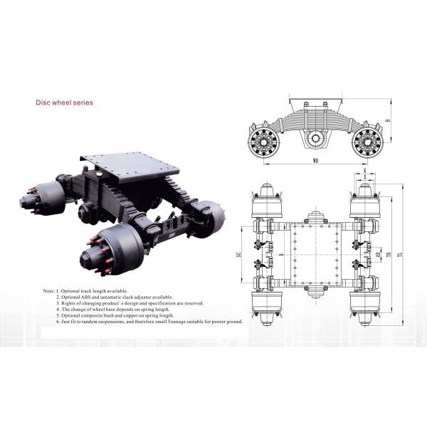 Mechanical Suspension Bogie Suspension Truck Suspension Parts High Mounting Series