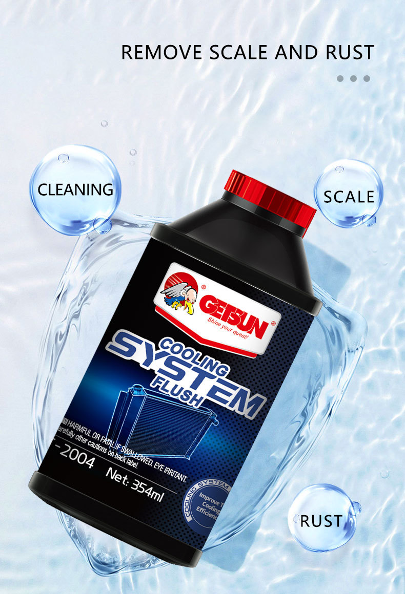 Engine Coolant Flush Additive for Car Radiator Rust Removal