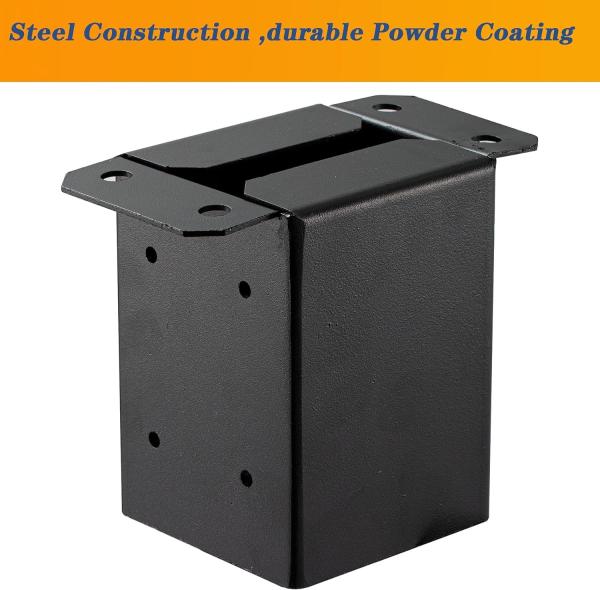 Log Cabin Outdoor Post Brackets in Steel with ROHS Certificate and Powder Coating