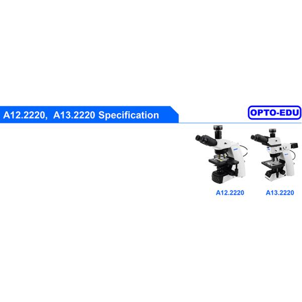 OPTO-EDU A13.2220 Infinity Trinocular Metallurgical Microscope Semi-APO BD Coded 5 Holes Nosepiece