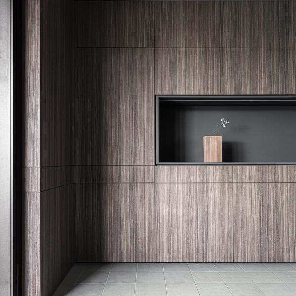 El armario de cocina de lujo de los diseños modernos del PVC de los muebles fija a los armarios de cocina del PVC