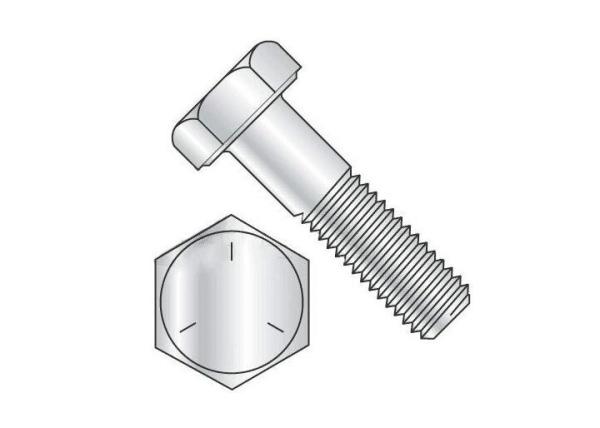 M100 Hex Flange Head Screw JIS Zinc Coated Bolts Cylindrical Fastener
