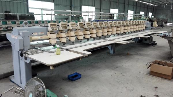 Computerized Second Hand Barudan Embroidery Machine 20 Heads 9 Needles