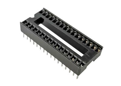 avaliação atual quadrada de Pin Header Connector 3A do furo do MERGULHO do soquete de IC do passo de 1.778mm