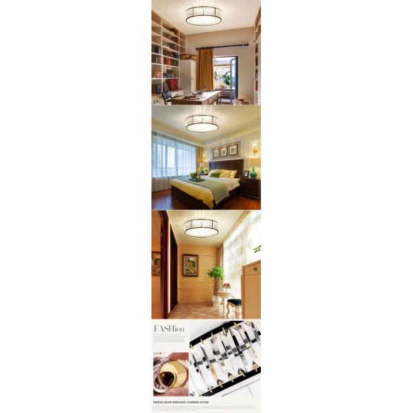 Modern Led Ceiling Lights Crystal Living room decor Creative Black chandelier lamp(WH-CA-98)