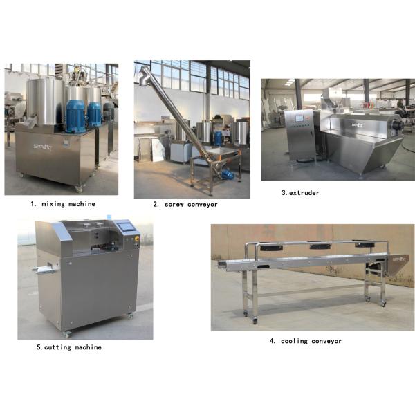 Линия жеваний собаки двойника машины обслуживания любимца закуски собаки переплетенная цветом прессуя