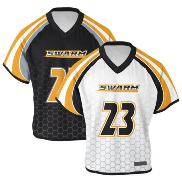 Adult Multicolor Lacrosse Team Jerseys , Sports Custom Sublimated Lacrosse Uniforms