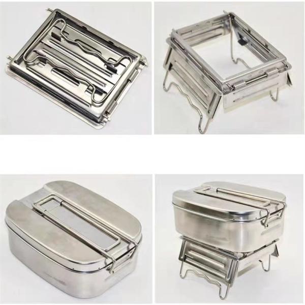 Camouflage Camping Cooking Set SS 304 For Outdoor Field Cooking