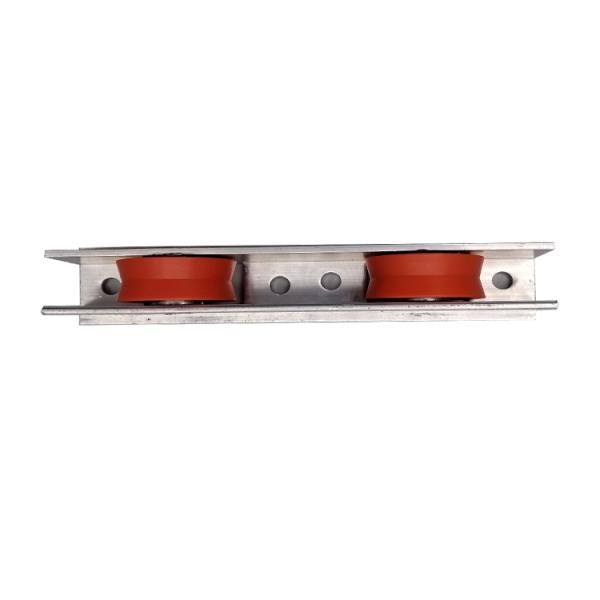 Low Friction Wardrobe Aluminum Sliding Door Track Wheels Rollers Pulley 100kg
