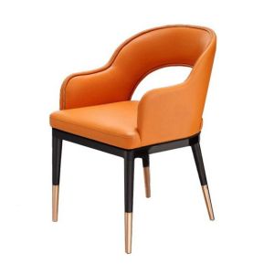 Light Luxury Dining Chairs Solid Wood Armchair Restaurant Cafe Negotiation