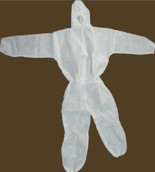 White Color Plastic Hazmat Protective Full Body Suit