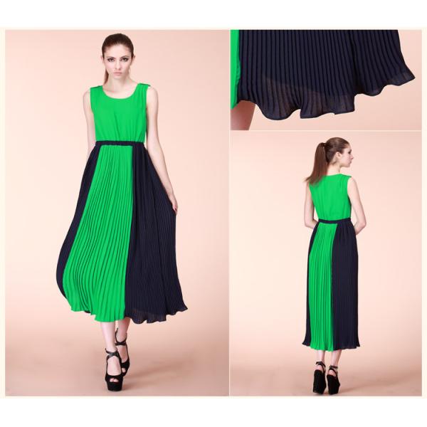 Плиссированное платье лодыжки макси, желтая длинняя -линия платье ветроуловителя