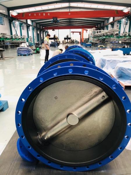 Ductile cast iron ANSI DIN PN16 U section type flanged butterfly valve pn16