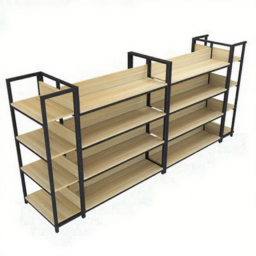 OEM Black Metal Shelving Systems for Supermarket & Retail Wholesale Store Fixtures Garage & Food Use Discount Shelving Units