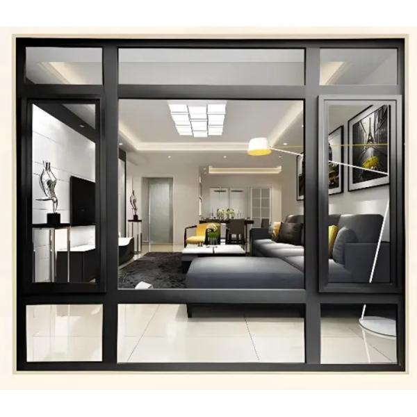 80 мм ширины горизонтально открывающиеся алюминиевые стеклянные окна для коммерческих зданий