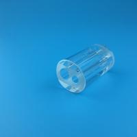 Trou circulaire transparent de tube d'écoulement de quartz de pièces de rechange de laser de GV double