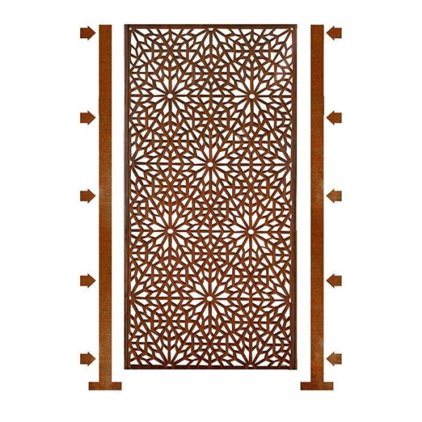 Painéis de aço decorativos de Art Privacy Screens Outdoor Decorative Corten do metal