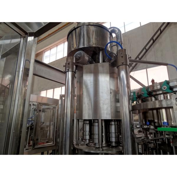 High Efficiency Carbonated Drink / Soda Water Filling Machine For Pulp Filling 3-In-1