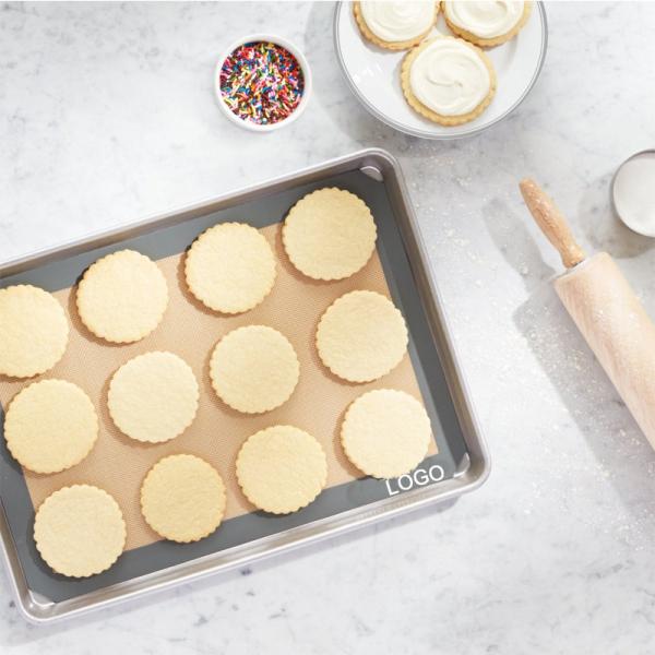 High Temperature Resistant Silicone Non Stick Baking Mat Thickness 0.75mm