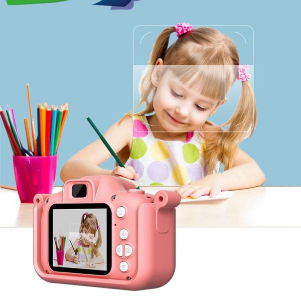 Selfie Enfants Résistant à l'eau Jouer à la caméra 1080P Cadeaux d'anniversaire de Noël 3.7V