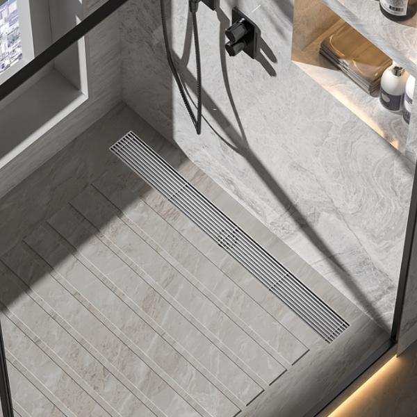 Stainless Steel Linear Floor Drain for Bathroom Shower Anti-Odor and Easy to Clean