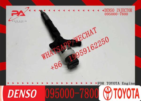 Inyector de combustible diesel Encuentro de inyectores de tren común 095000-7801 095000-7800 23670-30310 para TOYOTA Hiace 2KD-FTV Euro IV