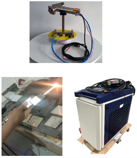 Industrial Handheld Laser Cleaning Machine for Carbon Steel Metals with 0-300mm Beam Size