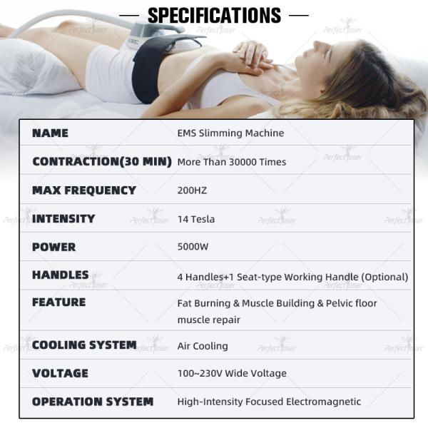 5000W HIEMT EMS Fat Burning Machine Emslim Body Sculpting Fat Removal Weight Loss