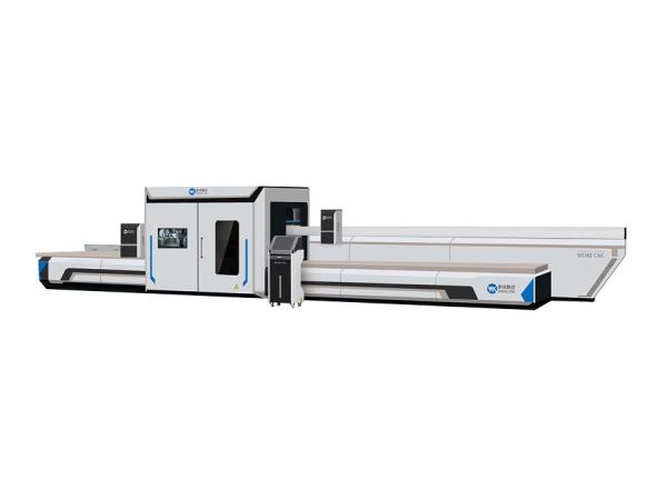Máquina de corte y perforación de perfiles de aluminio
