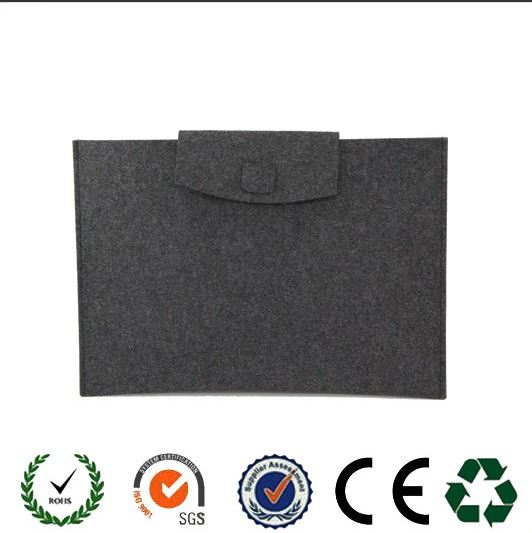 Promotional 2016 year popular style high quality felt laptop bag