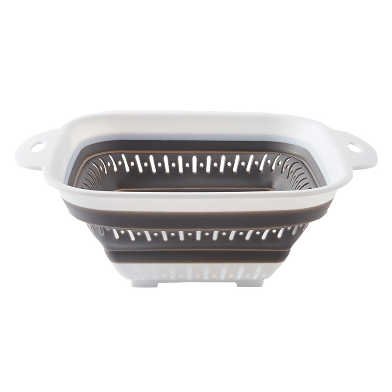 Hot Selling Convenient Multi-color Environment Friendly Foldable Fruit Vegetable Cleaning Filter Drain Kitchen Storage Basket