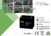 Batterie au plomb scellée exempte d'entretien 12v 100ah pour des télécom d'UPS