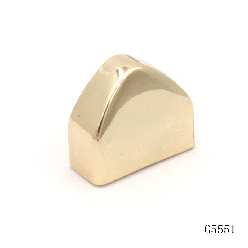 Gold Plating Zinc Alloy Bag Accessory Tail Clip with Screw Fixing for Bag Strap