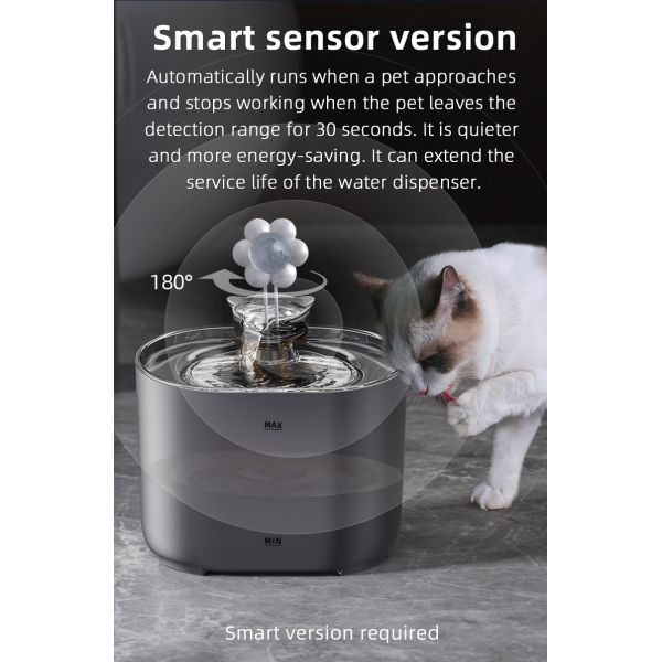 Large 2L Automatic Pet Water Dispenser Stylish New Model PP Pet Fountain LCD Display Time Setting Charging Circulating