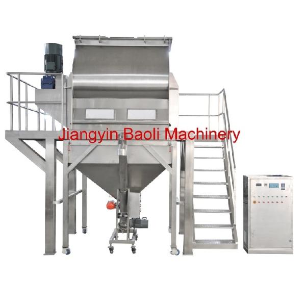 Industrial Ribbon Powder Mixer 300L Capacity 4-22kw Motor