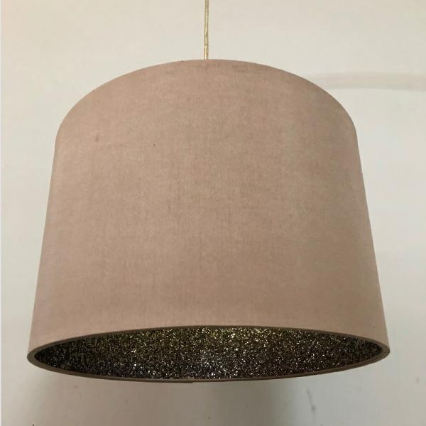 Pendant Drum Hardback Lamp Shade Colorful Glitter Inside 300*200mm