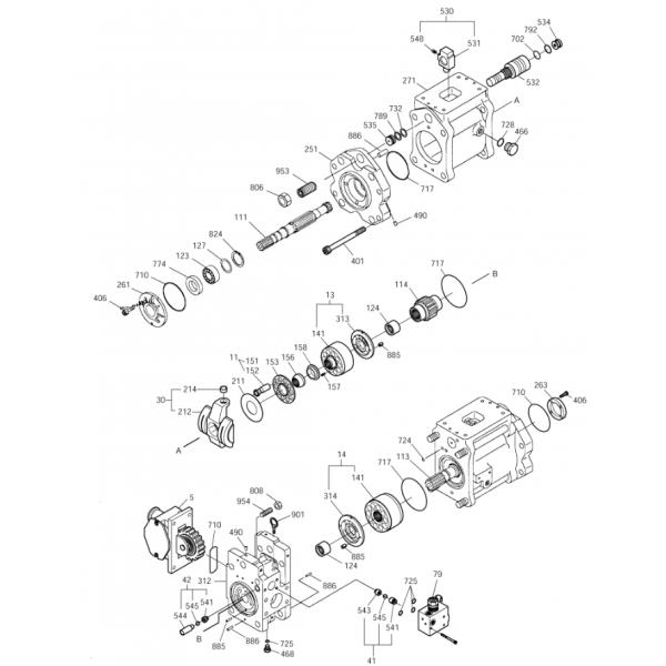 Pompes hydrauliques pour les excavateurs