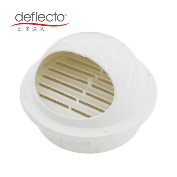 UL ISO Plastic Air Vents Outdoor Round ABS Louver Vent Cap Weather Resitant