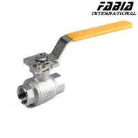 Valve à bille industrielle à deux pièces en acier inoxydable