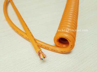 UL20255 Cement Equipment TPE Connection Spiral Cable